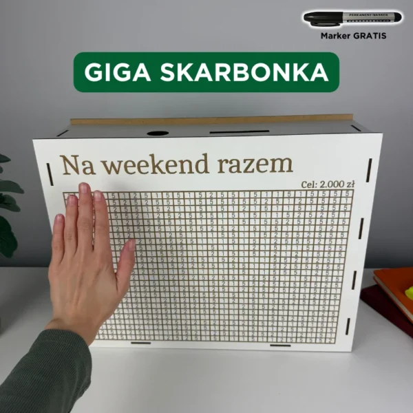 GIGA Skarbonka 2x większa niż klasyczna