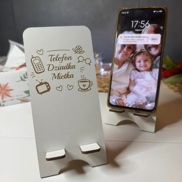 Stojak na telefon na Dzień Babci / Dziadka