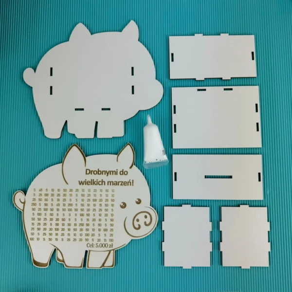 Personalizowana Świnka Skarbonka z wykreślanką
