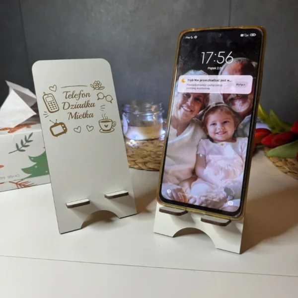Stojak na telefon na Dzień Babci / Dziadka