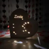 Personalizowane Serce Miłości z życzeniami i lampkami