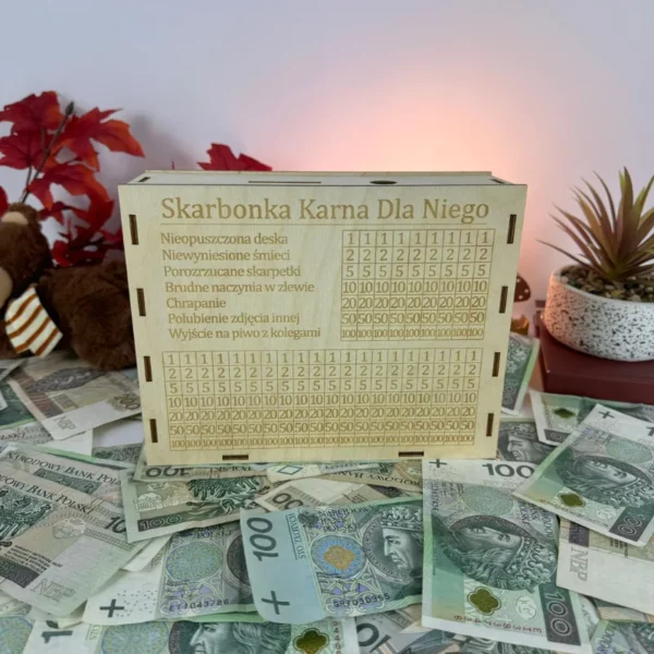 Dwustronna skarbonka karna dla par