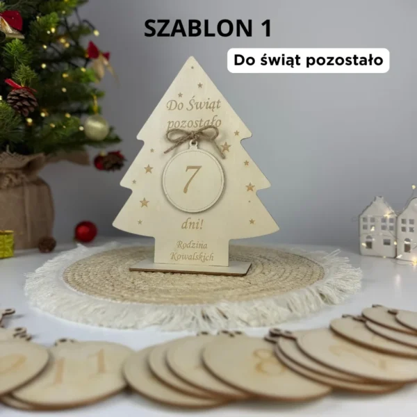 Choinka Adwentowa + 24 bombki: Świąteczne odliczanie