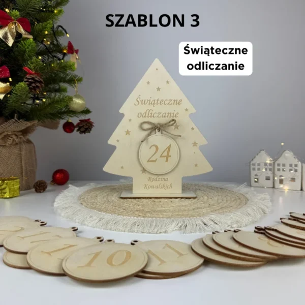 Choinka Adwentowa + 24 bombki: Świąteczne odliczanie