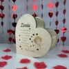Personalizowane Serce Miłości z życzeniami i lampkami