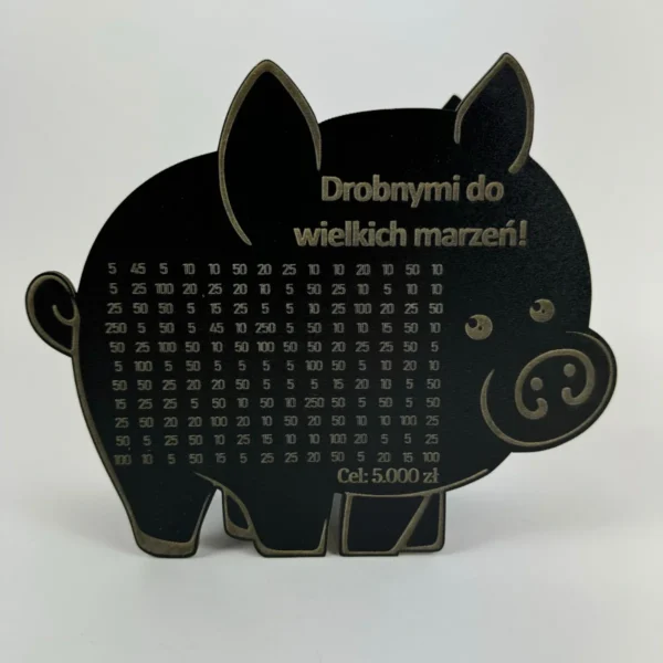 Personalizowana Świnka Skarbonka z wykreślanką