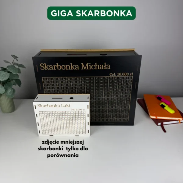 GIGA Skarbonka 2x większa niż klasyczna