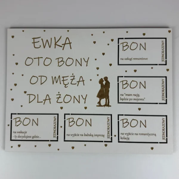 Bony od męża dla żony