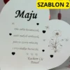 Personalizowane Serce Miłości z życzeniami i lampkami