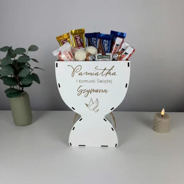 Pamiątka Pierwszej Komunii - Personalizowany Kielich