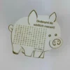 Personalizowana Świnka Skarbonka z wykreślanką