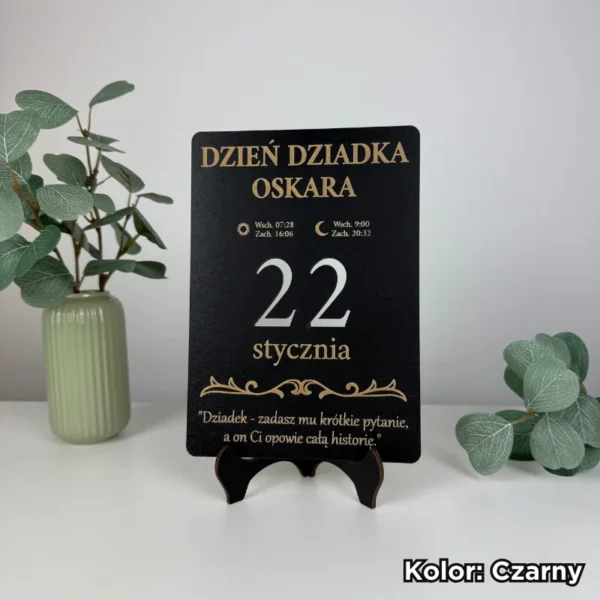 Kartka z kalendarza - Prezent na Dzień Babci i Dziadka
