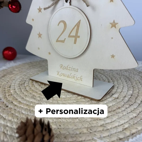 Choinka Adwentowa + 24 bombki: Świąteczne odliczanie