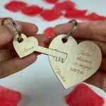 Personalizowane Zawieszki: Serce z kluczem