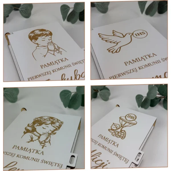 Pamiątka Pierwszej Komunii Świętej - Personalizowane Pudełko na Pieniądze