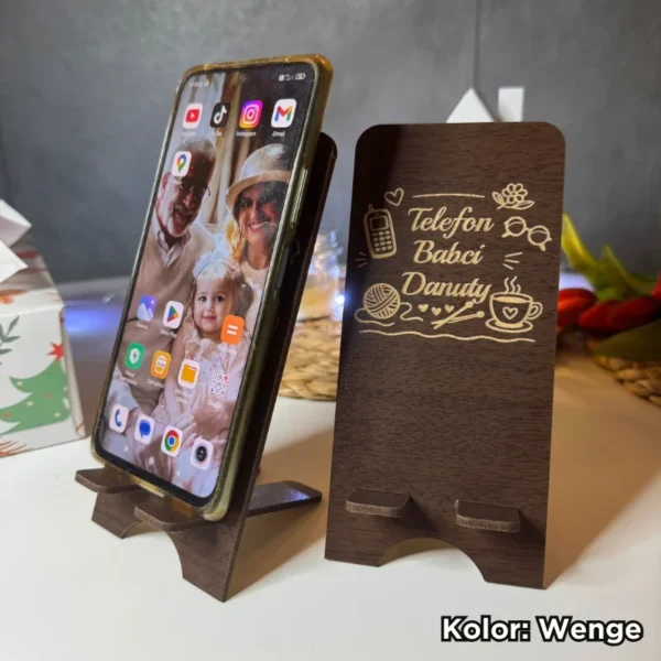 Stojak na telefon na Dzień Babci / Dziadka
