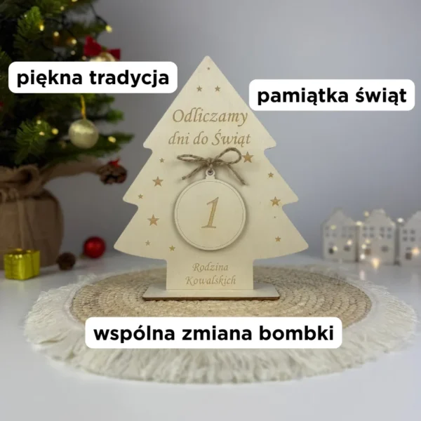 Choinka Adwentowa + 24 bombki: Świąteczne odliczanie