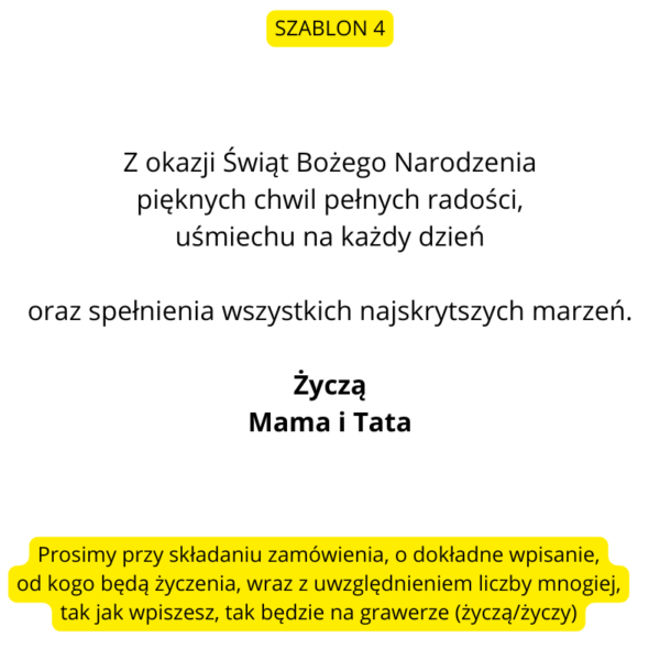 Pudełeczko prezentowe z życzeniami i bombką 2w1
