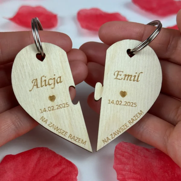 4 Personalizowane Zawieszki: Serce