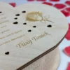 Personalizowane Serce Miłości z życzeniami i lampkami