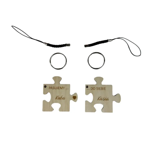 Personalizowane Zawieszki: Puzzle miłości