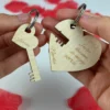 Personalizowane Zawieszki: Serce z kluczem