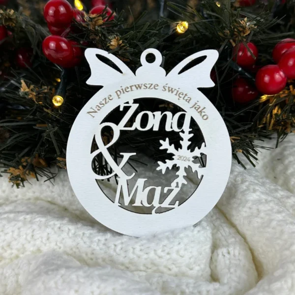 Personalizowana Bombka - Mąż & Żona