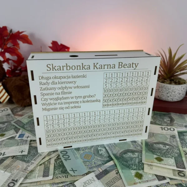 Dwustronna skarbonka karna dla par