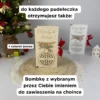 Pudełeczko prezentowe z życzeniami i bombką 2w1