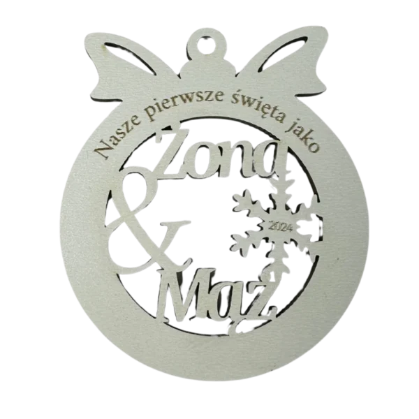 Personalizowana Bombka - Mąż & Żona