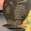 Serce z dedykacją od wnuków na Dzień Babci / Dziadka