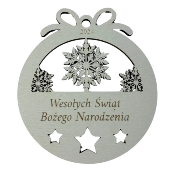 Personalizowana Bombka - Wesołych Świąt