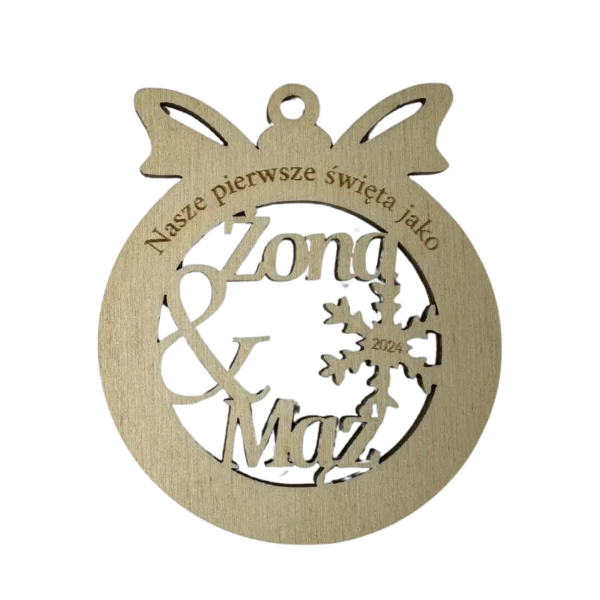 Personalizowana Bombka - Mąż & Żona