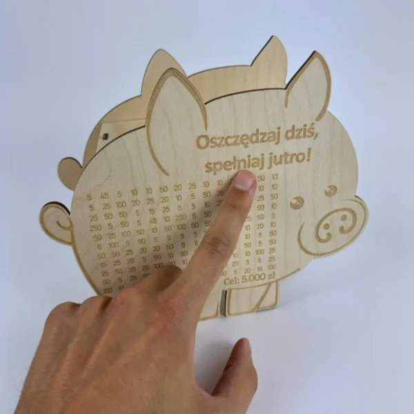 Personalizowana Świnka Skarbonka z wykreślanką