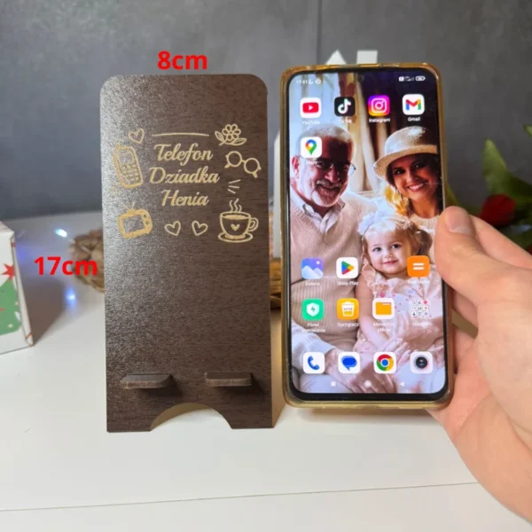 Stojak na telefon na Dzień Babci / Dziadka