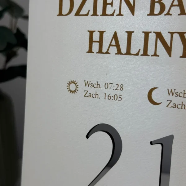 Kartka z kalendarza - Prezent na Dzień Babci i Dziadka