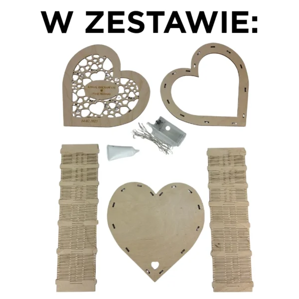 Serce Miłości z lampkami