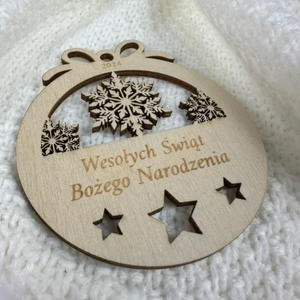 Personalizowana Bombka - Wesołych Świąt
