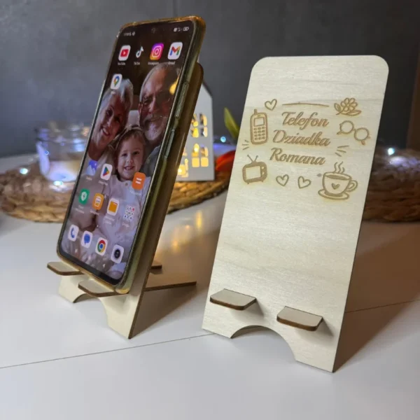 Stojak na telefon na Dzień Babci / Dziadka