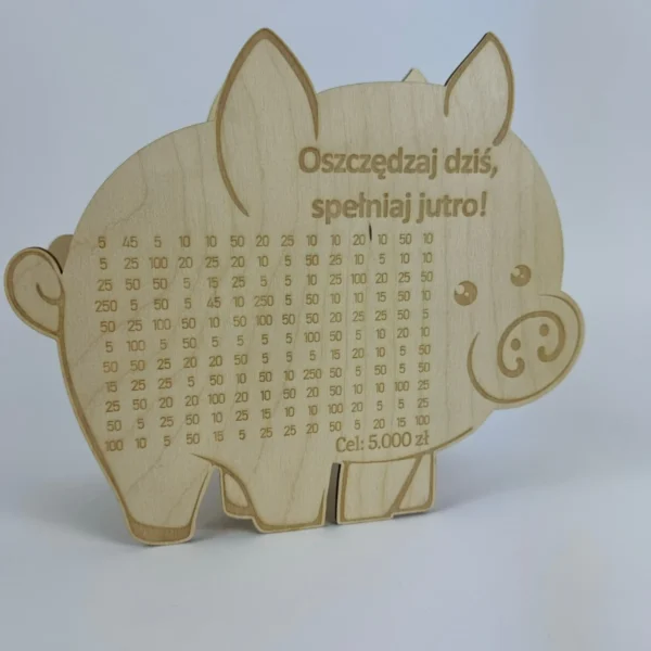 Personalizowana Świnka Skarbonka z wykreślanką