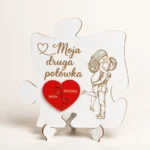 Personalizowane Puzzle „Moja Druga Połówka” z Imionami