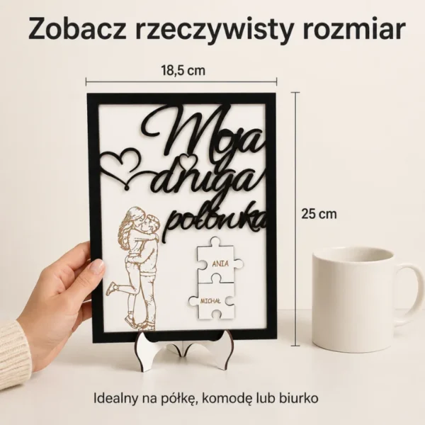 Personalizowana Ramka „Moja Druga Połówka” z Imionami