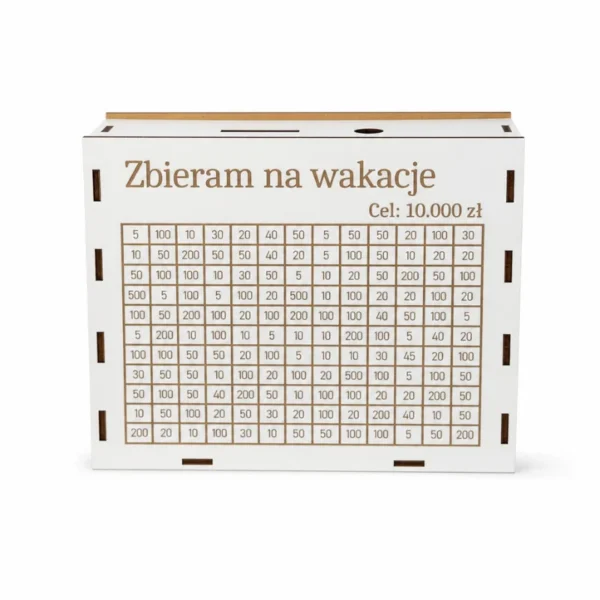 Personalizowana Skarbonka - Wrzucasz, wykreślasz, zbliżasz się do celu